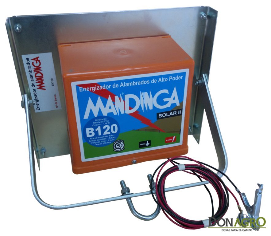 Electrificador Solar con bateria Mandinga 40Km 1.3j