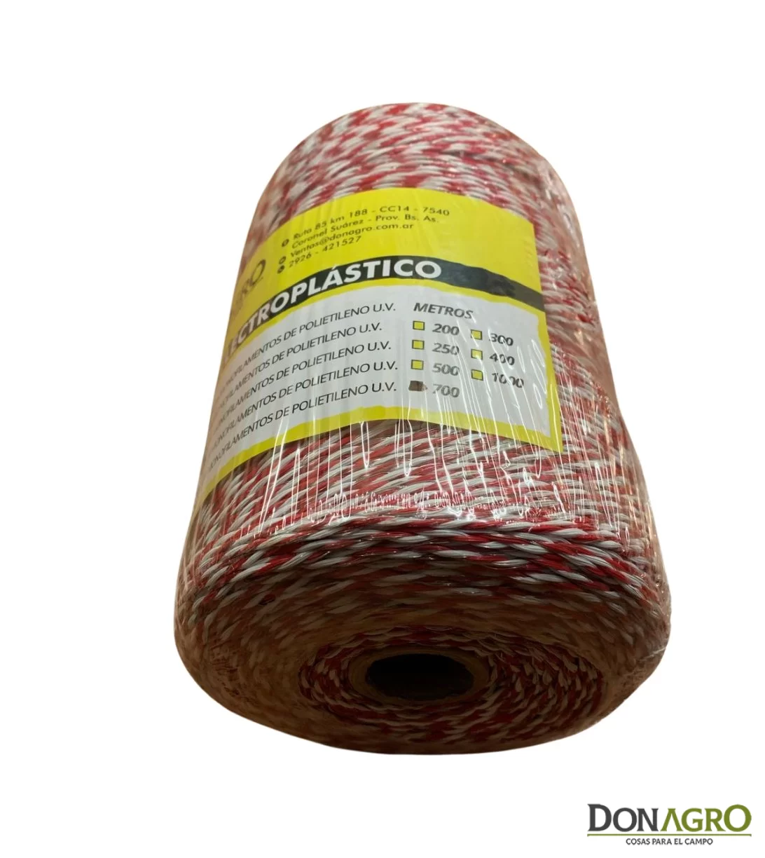 Electropiolin 700 mts 7 hebras Blanco