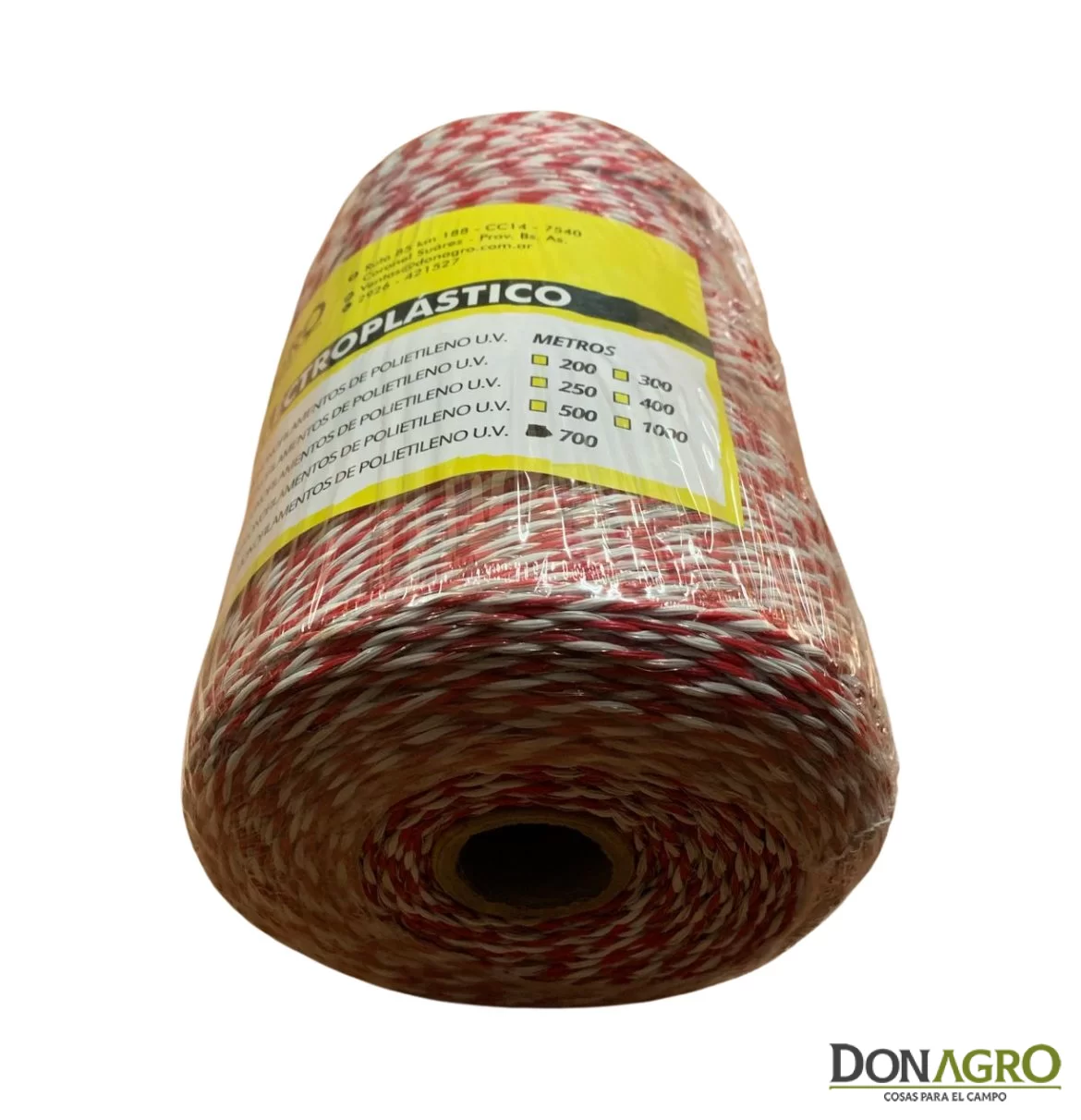Electropiolin 700 mts 7 hebras Blanco