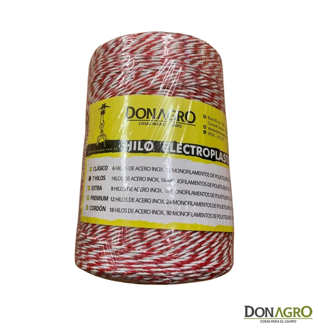 Electropiolin 700 mts 7 hebras Blanco