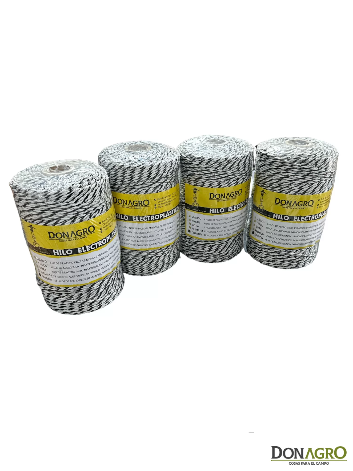 Electropiolin Cordon 250 mts 18 hebras x 4 unidades