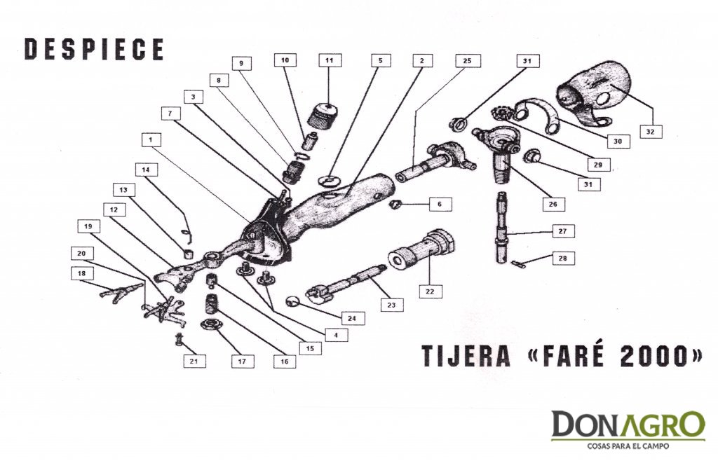 Esquiladora Faré 2000 220v Motor 3/4 Tripa