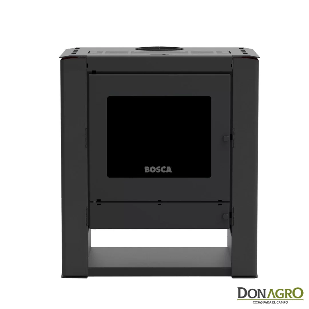 Estufa a Leña Bosca Gold 500 Black Vision Charcoal 10.318Kcal