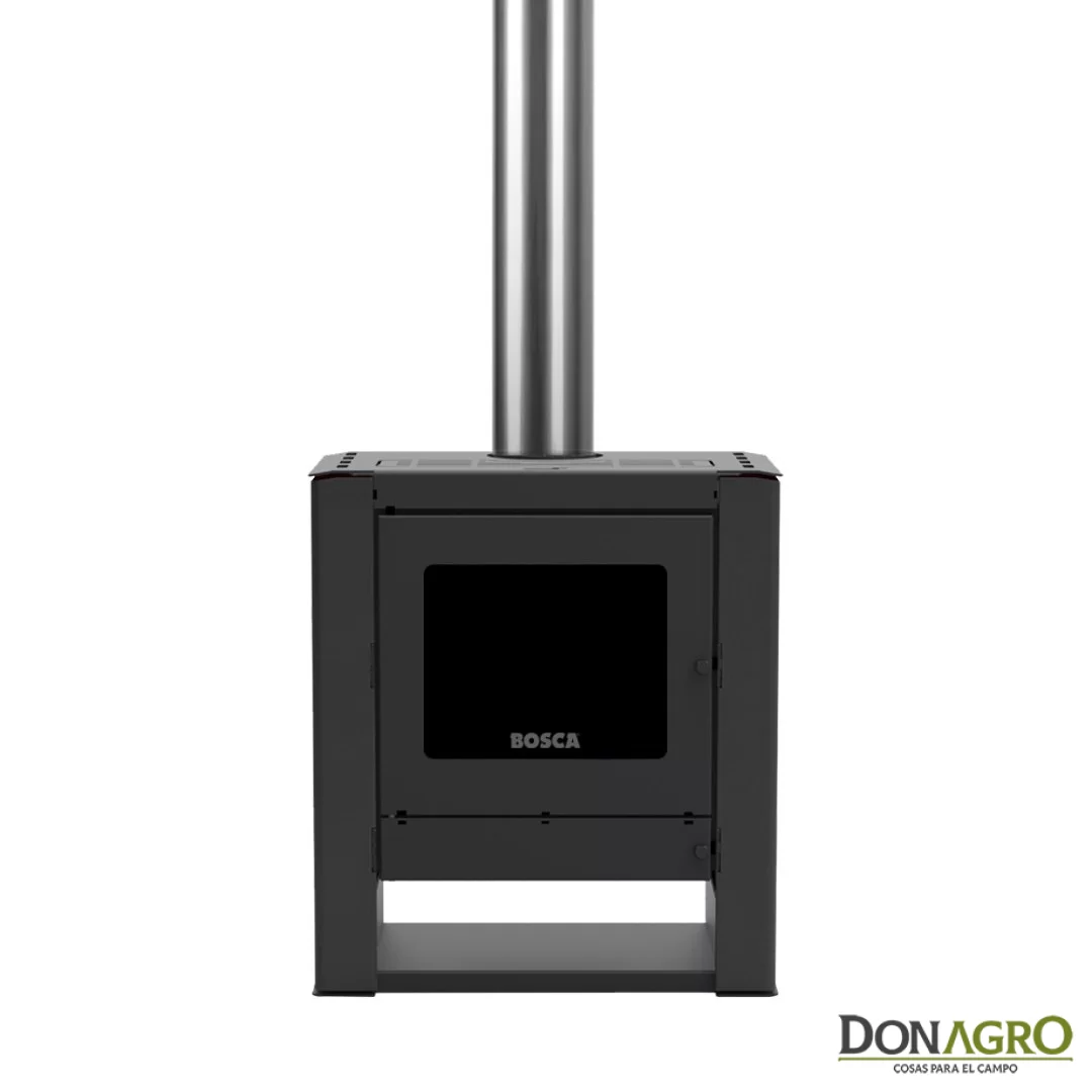 Estufa a Leña Bosca Gold 500 Black Vision Charcoal 10.318Kcal