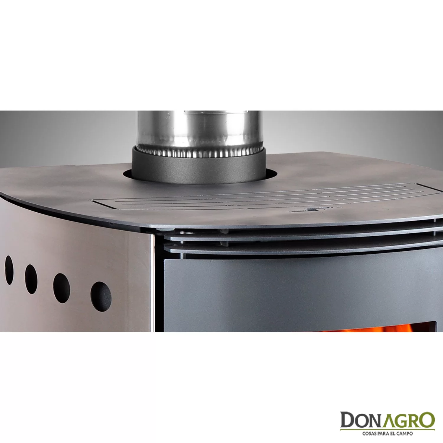 Estufa a Leña Bosca Spirit 380 Inox 9.888Kcal