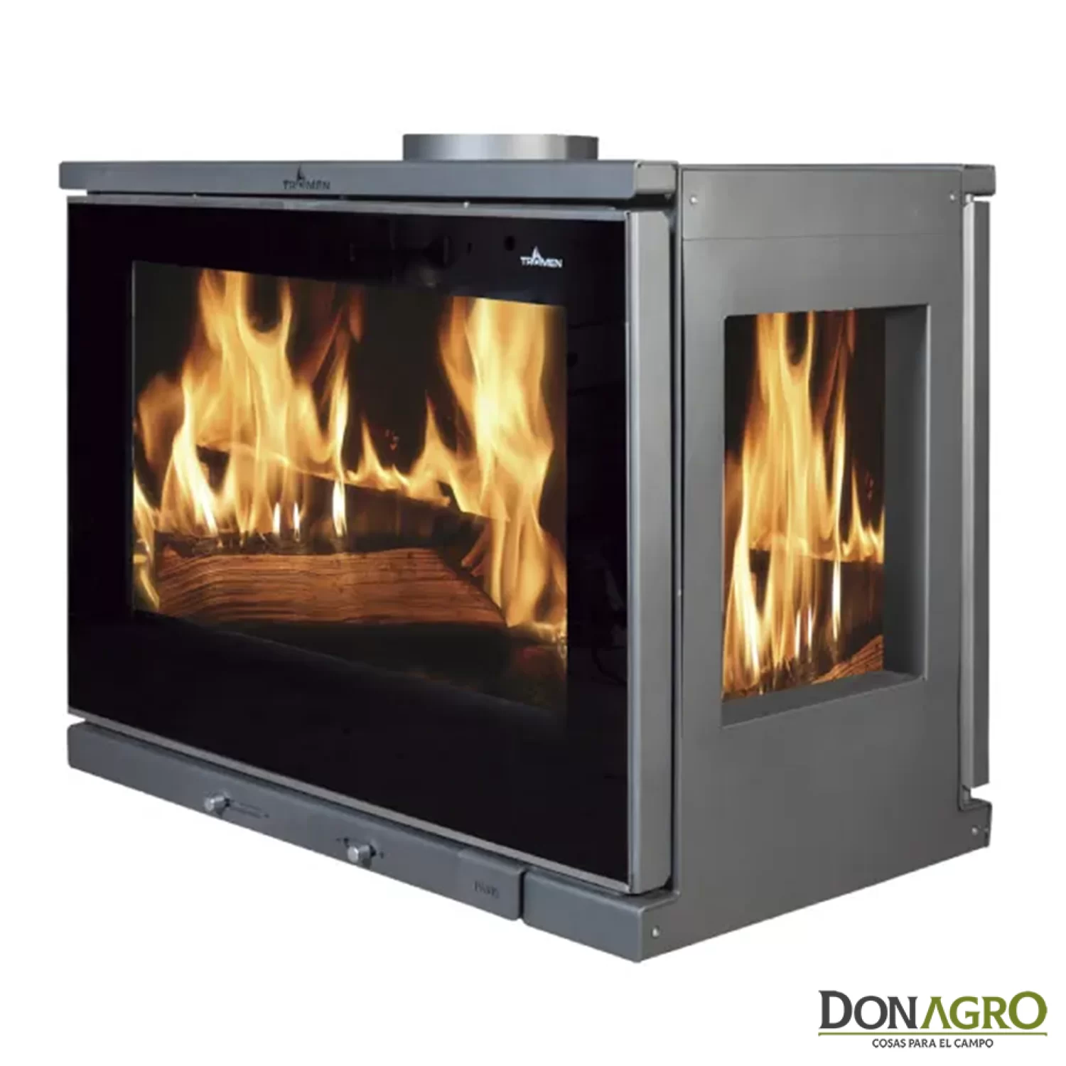 Estufa a Leña Tromen Paris 4 Caras 28.000 Kcal
