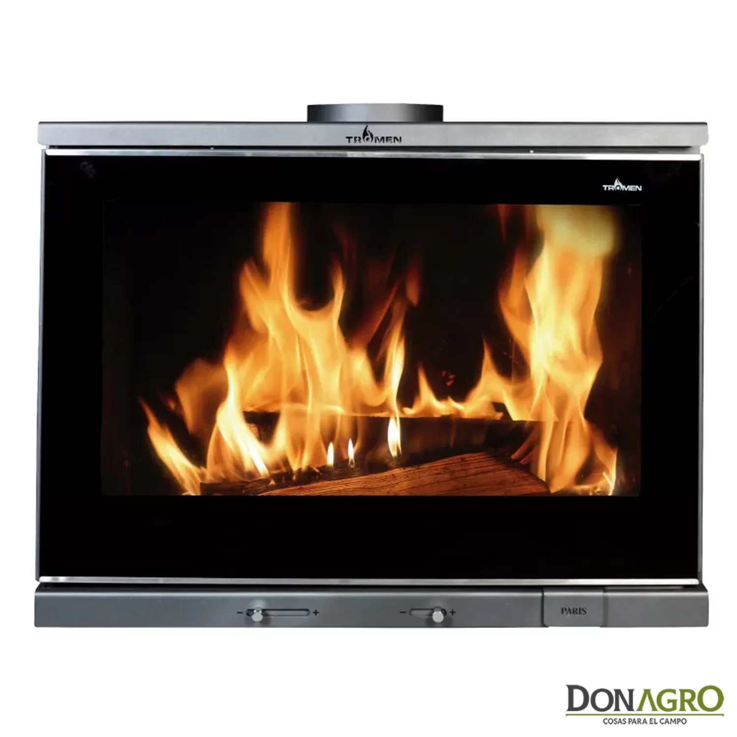 Estufa a Leña Tromen Paris Doble Puerta 27.000 Kcal