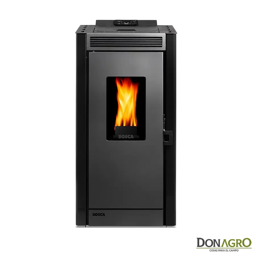 Estufa a Pellet Bosca Black Vision Negra 9700 Kcal