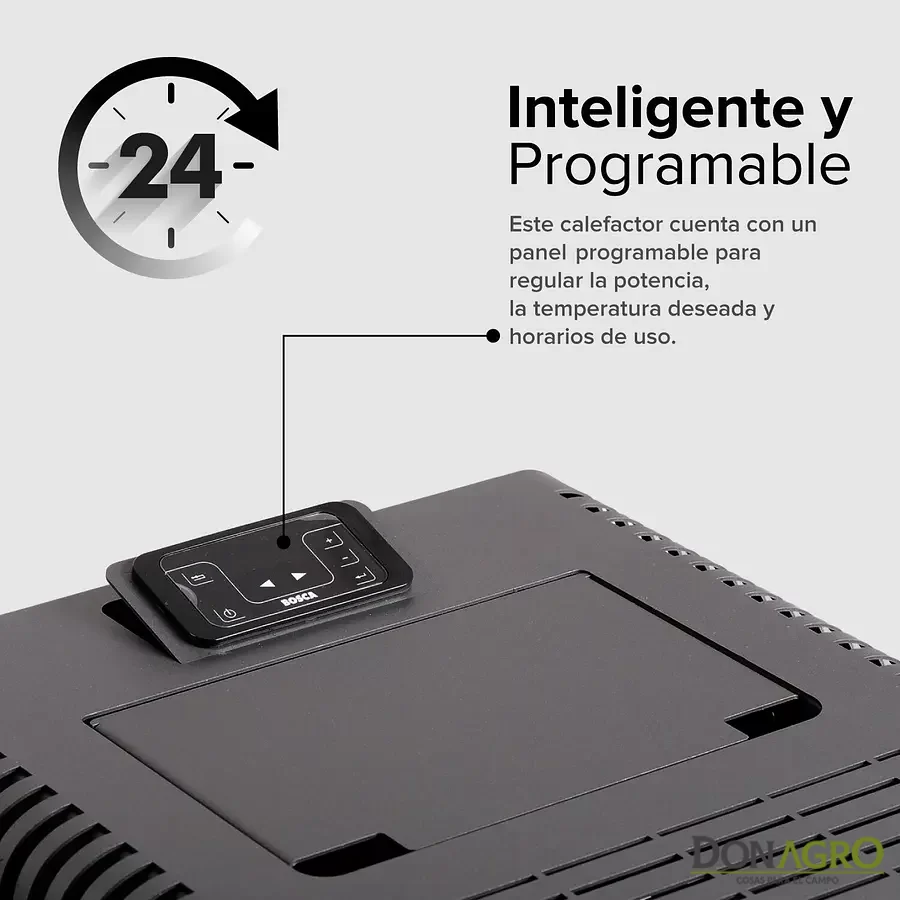 Estufa a Pellet Bosca Black Vision Negra 9700 Kcal