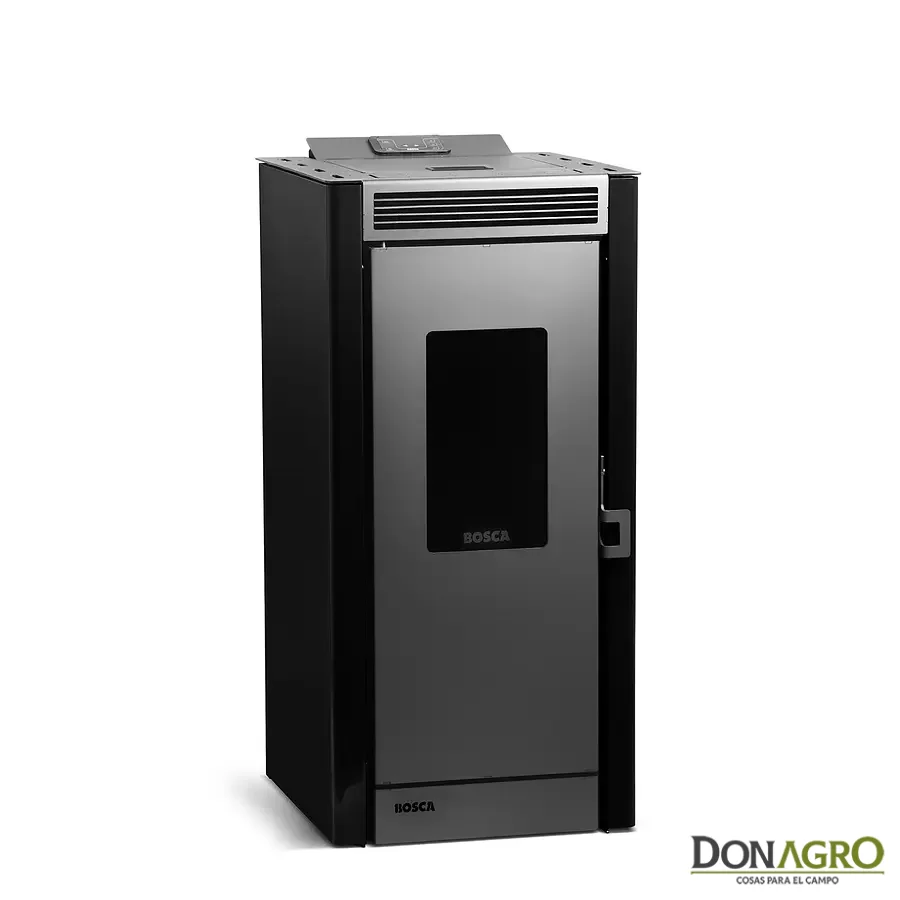Estufa a Pellet Bosca Black Vision Negra 9700 Kcal