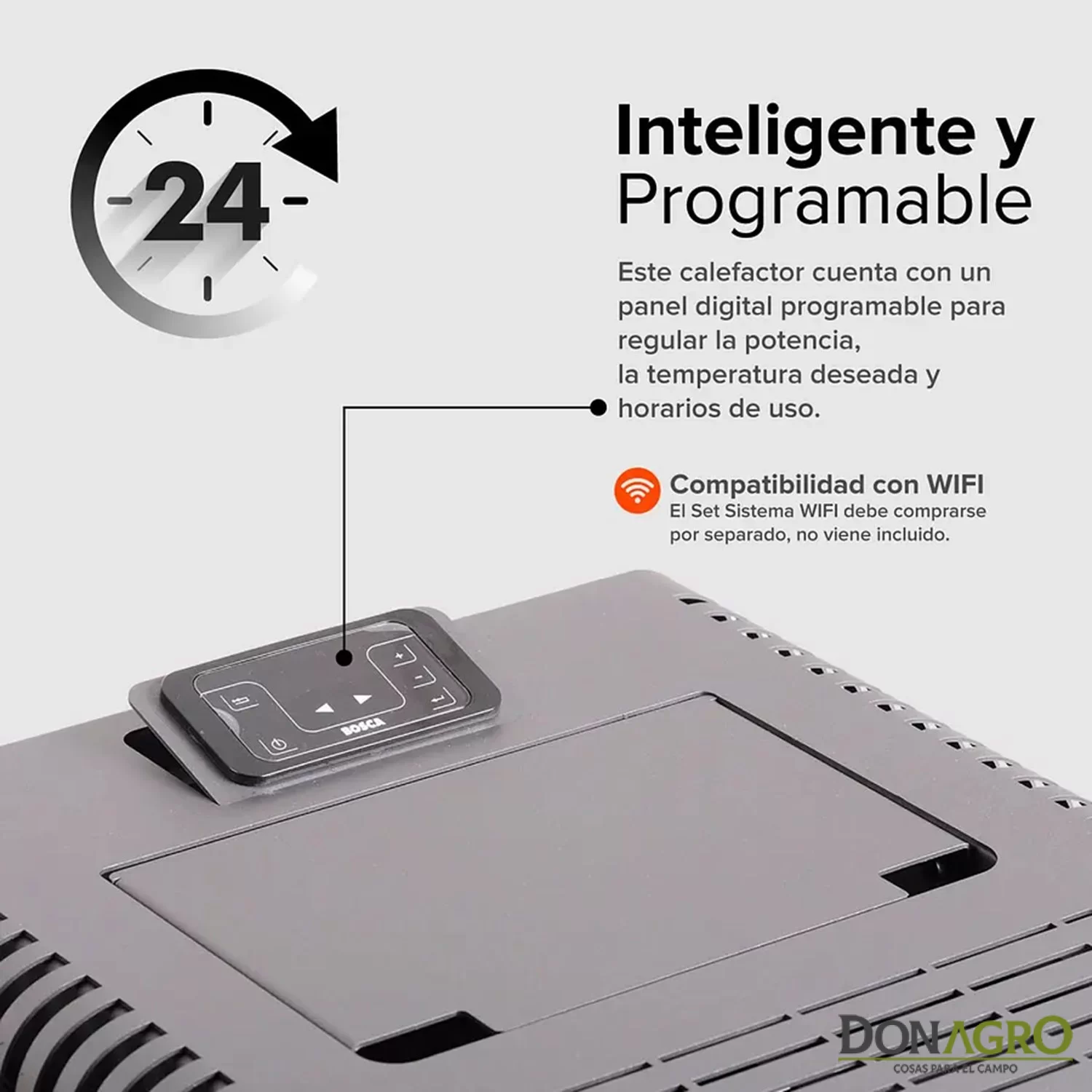 Estufa a Pellet Bosca Hera+ Charcoal 7738 Kcal
