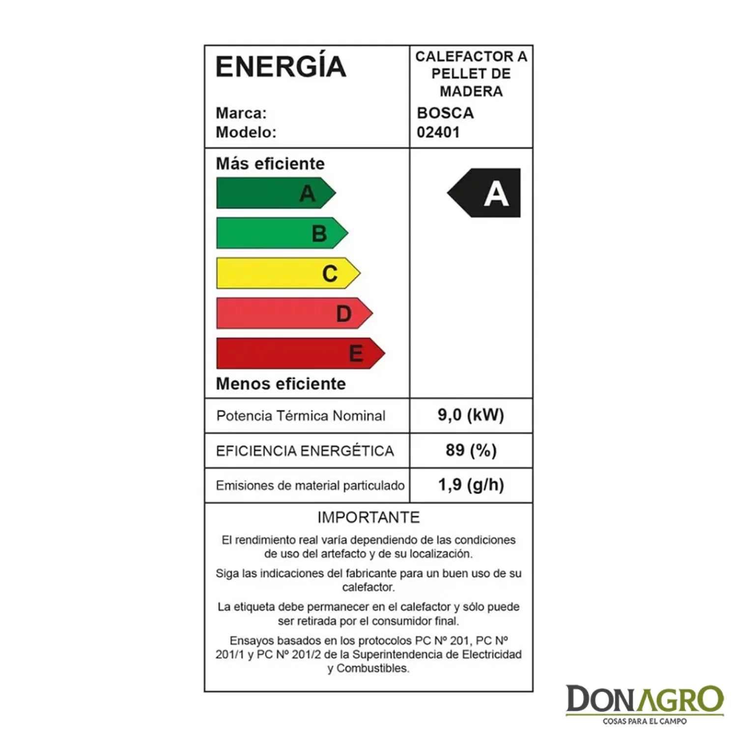 Estufa a Pellet Bosca Hera+ Charcoal 7738 Kcal
