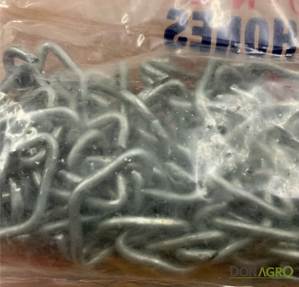 Grampas para cerdos galvanizadas N°2 x 100 unidades