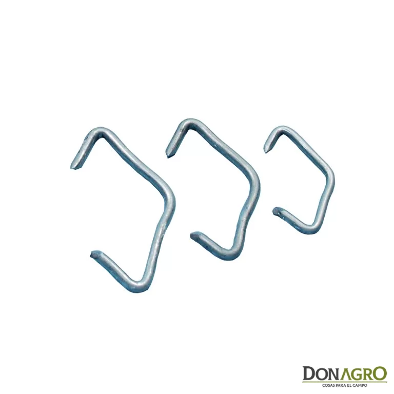 Grampas para cerdos galvanizadas N°5 x 100 unidades