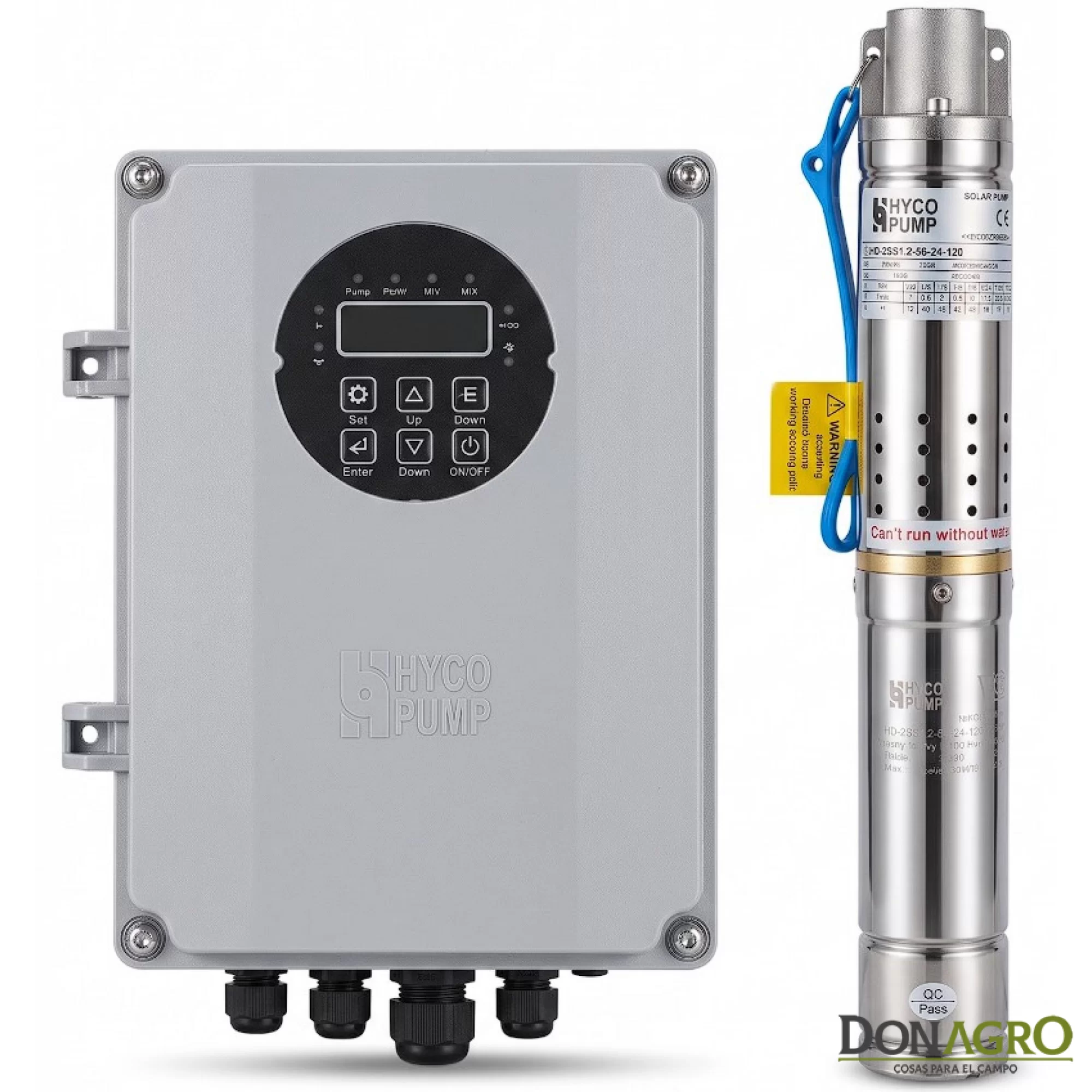 KIT Bomba Solar HP 120W para caño de Molino 2