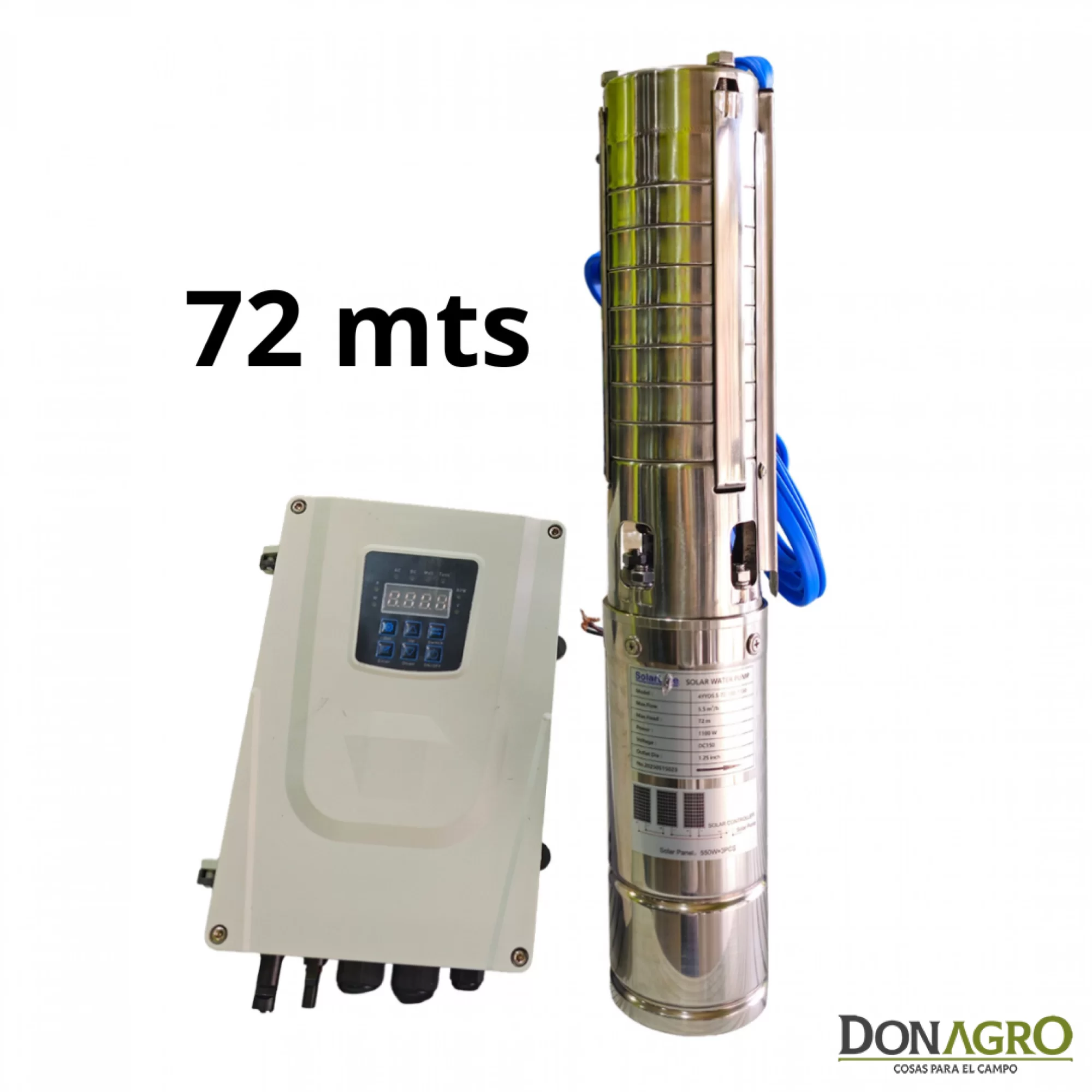 Kit Bomba Solar Sumergible HIBRIDA SOLARLINE 48V hasta 72 mts 