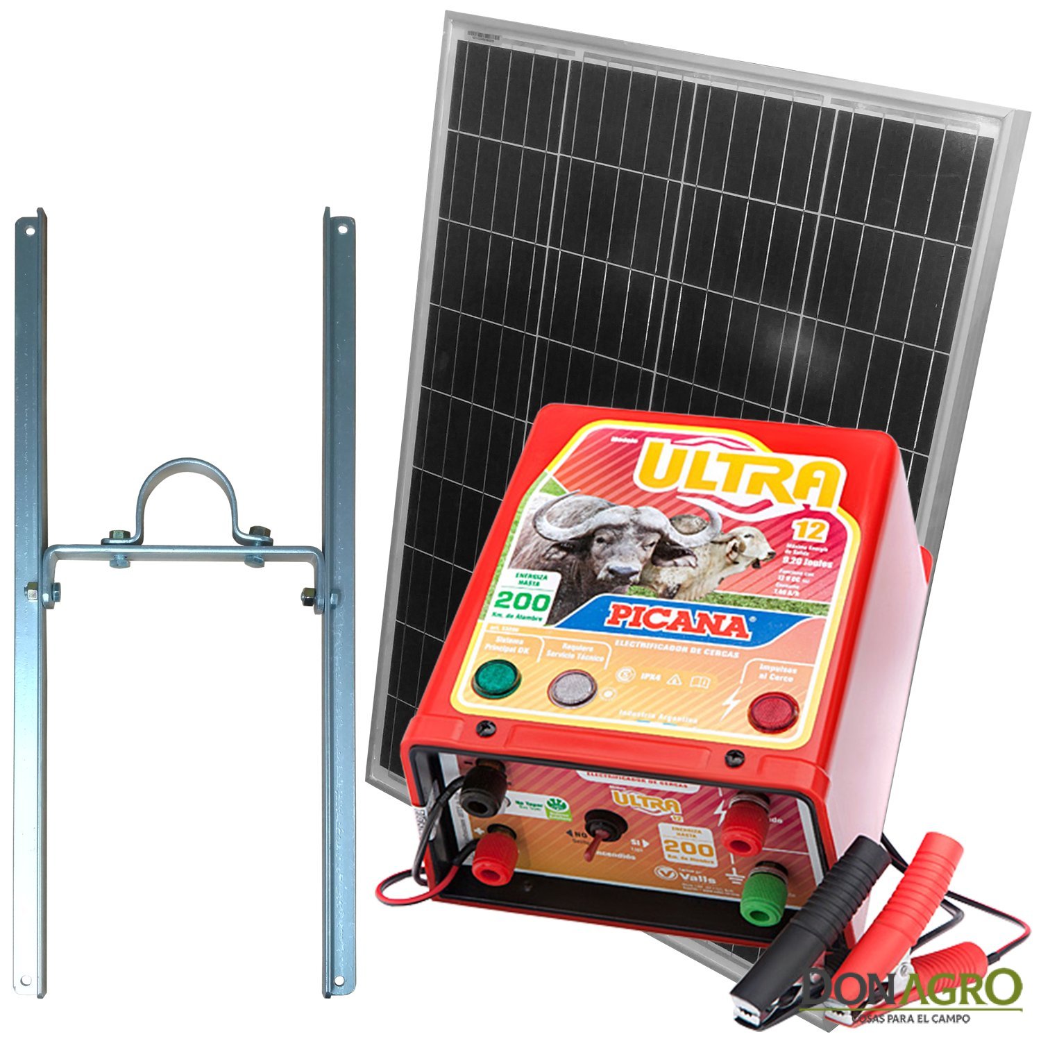 Kit Boyero Electrificador Solar Picana ENERTIK 200km 9.2j
