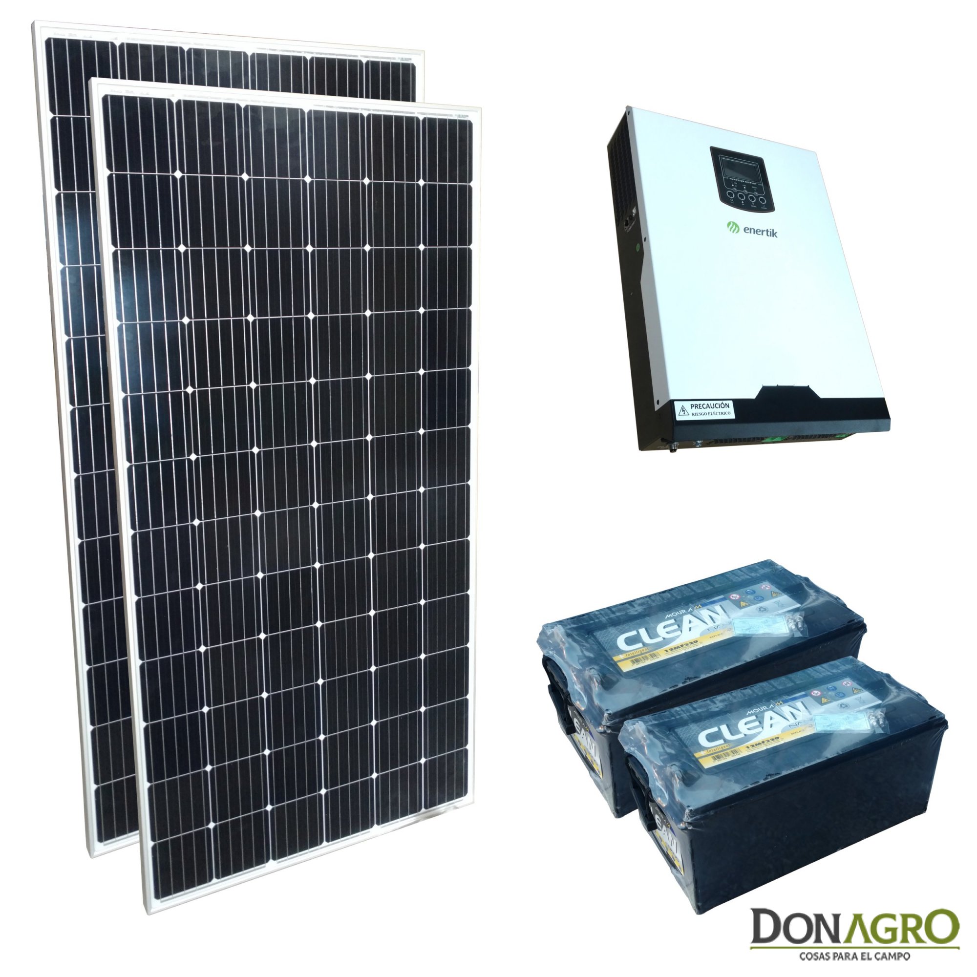 Kit Energia Solar para Casa 2000w Full 2 Paneles 2 Baterias