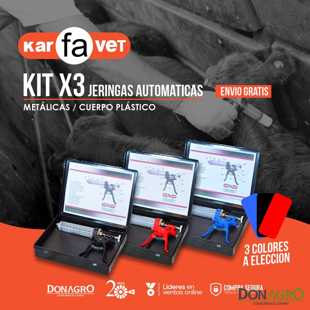 KIT x3 Jeringa Automática 50cc 