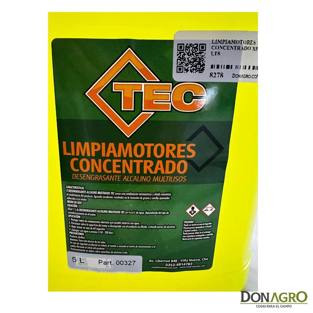 Limpiamotores concentrado TEC 5 Lts