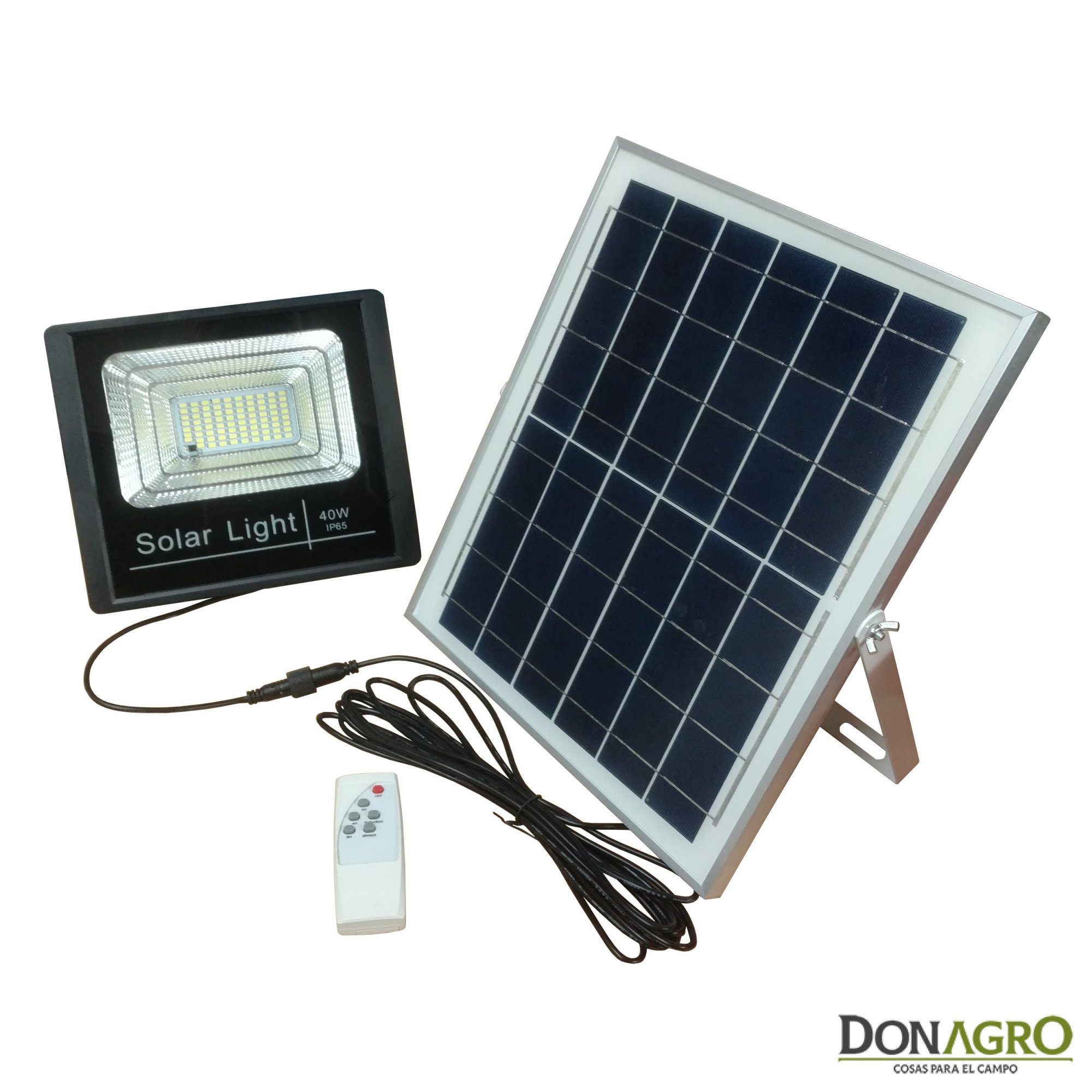 Luminaria LED Solar 40w con control remoto