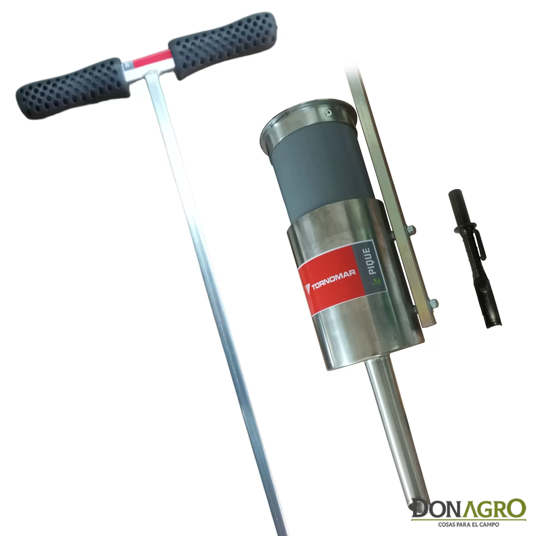 Muestreador de Suelos c/Tacho y pico conico Tornomar - 20cm 