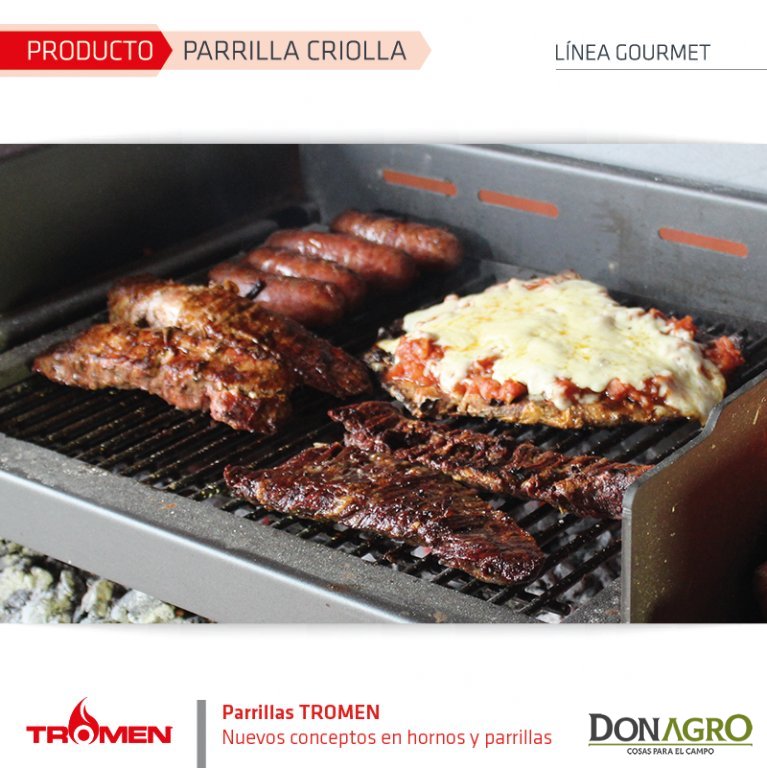 Parrilla Tromen Pampeana con Base y Fogonero