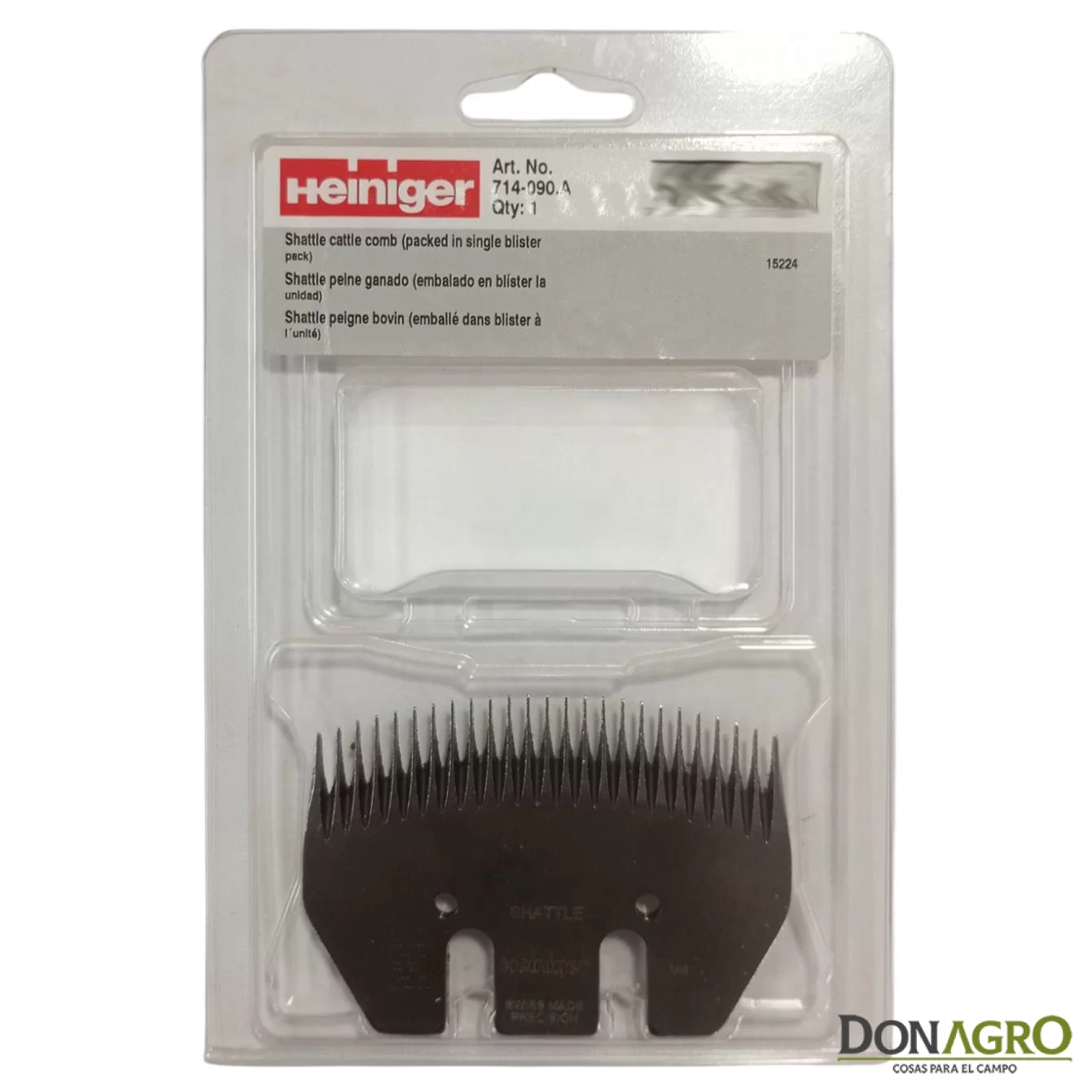 Peine Heineger 25 dientes Shattle