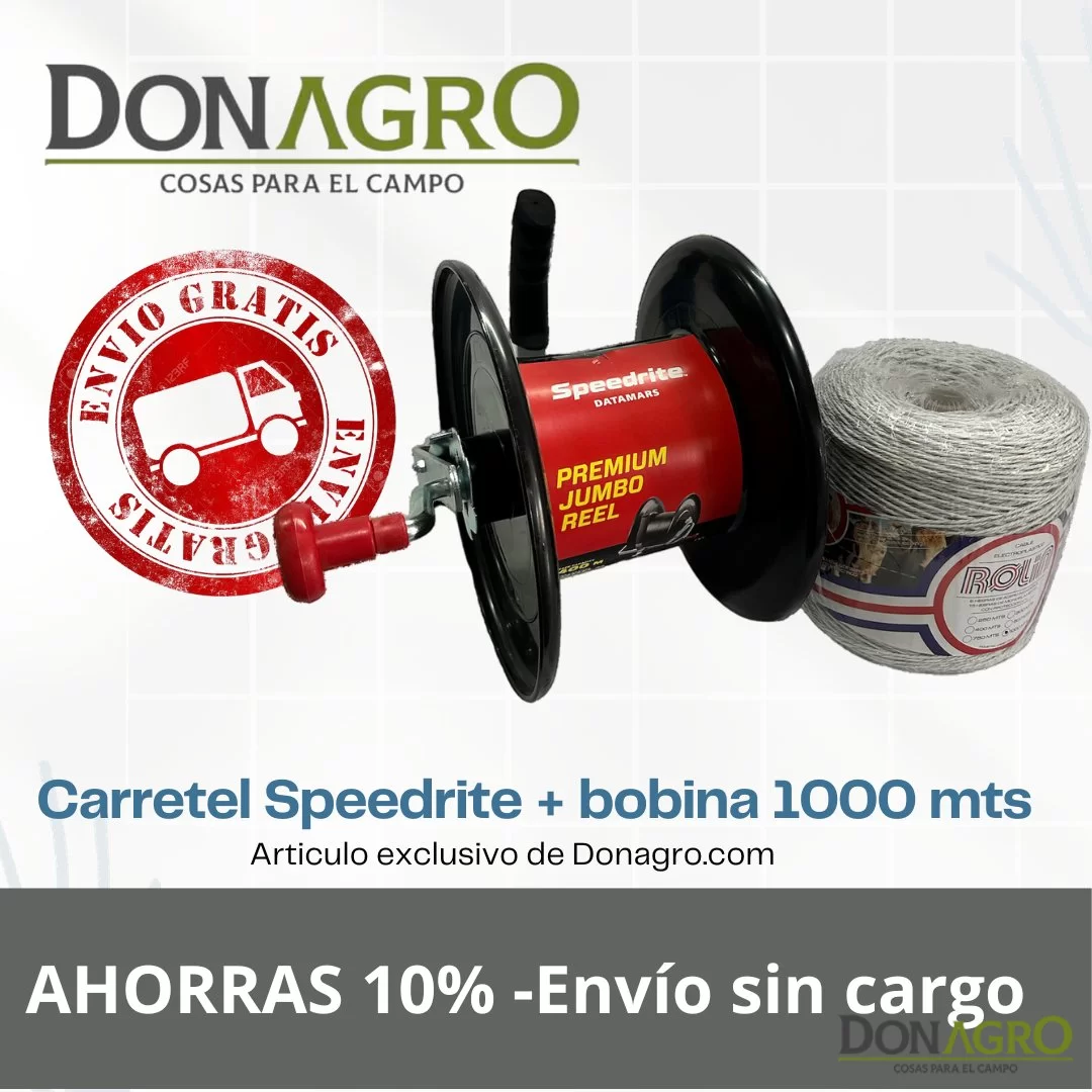 PROMO Carretel Plastico Speedrite + Bobina Rolin x 1000 mts