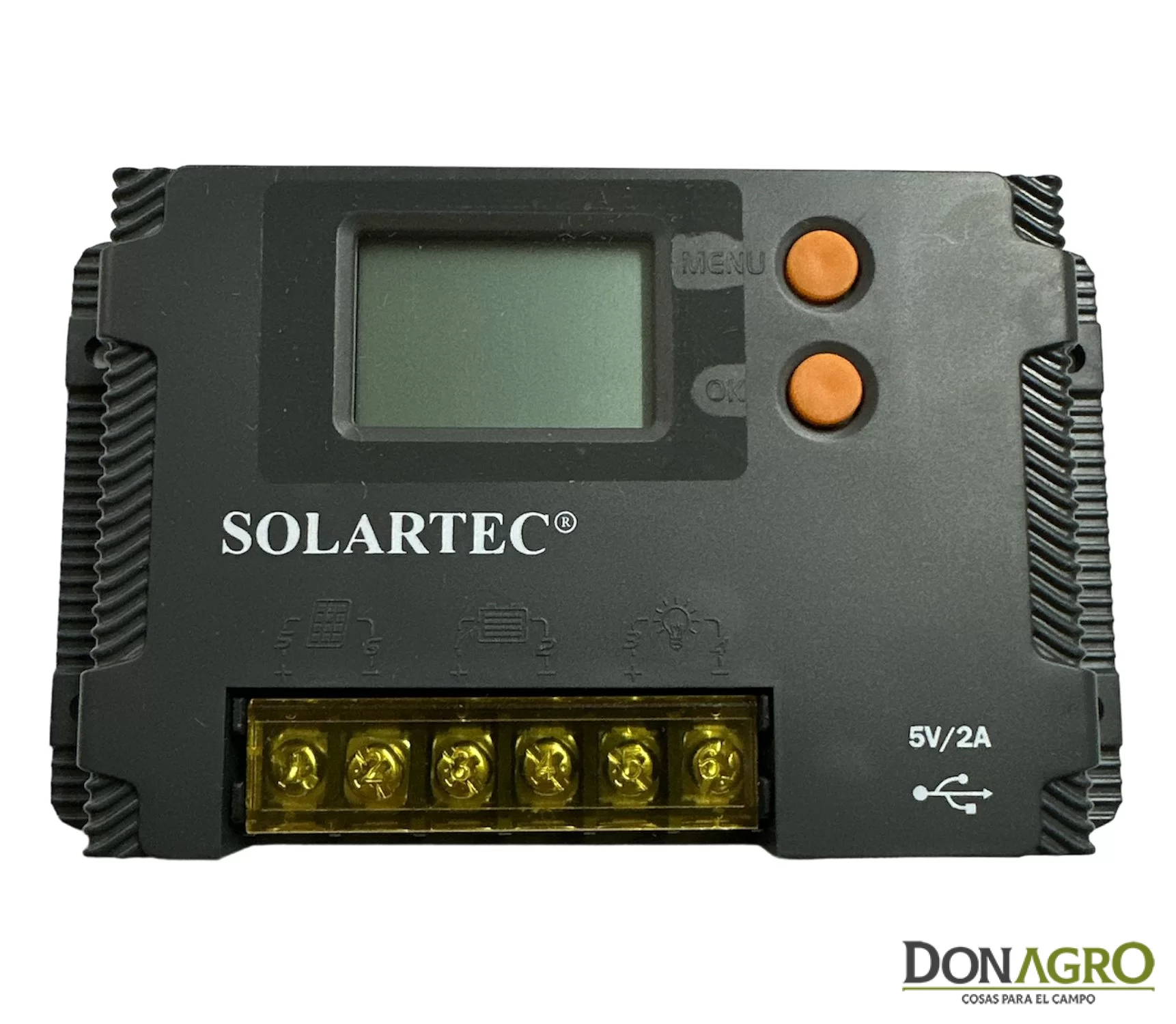 Regulador de voltaje 10 Amp 12v/24v SOLARTEC MAX10u