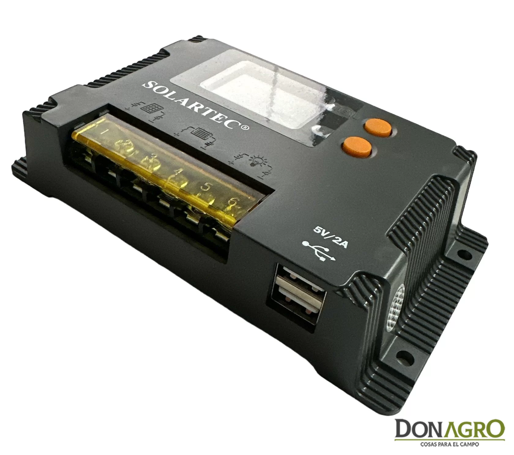 Regulador de voltaje 10 Amp 12v/24v SOLARTEC MAX10u