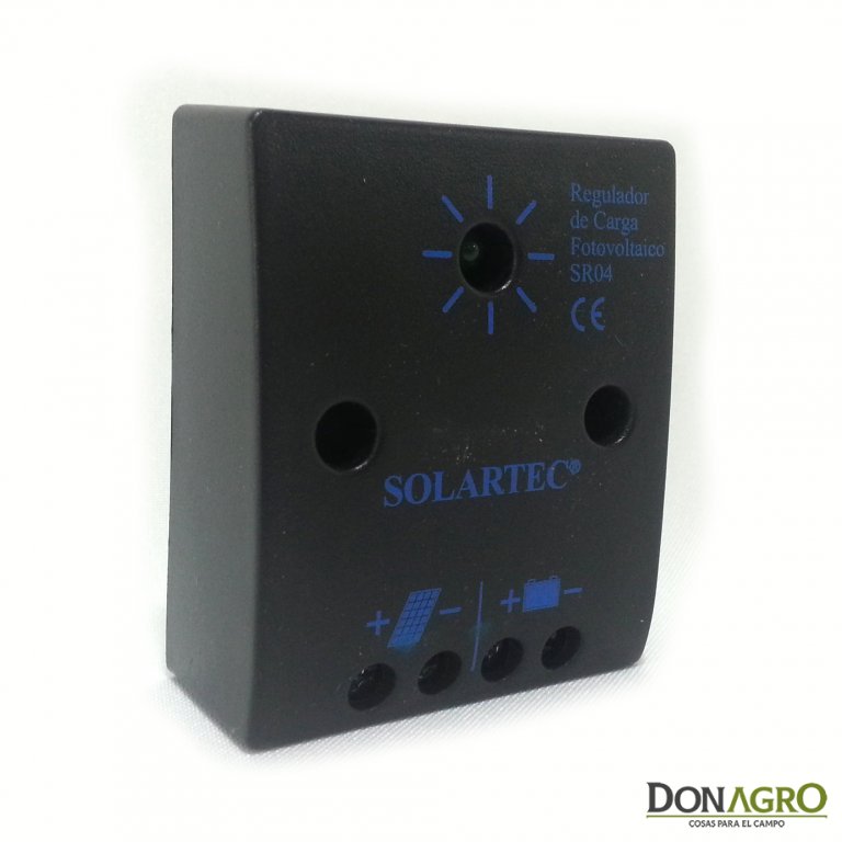 Regulador de voltaje carga solar 4 amp 12v SOLARTEC