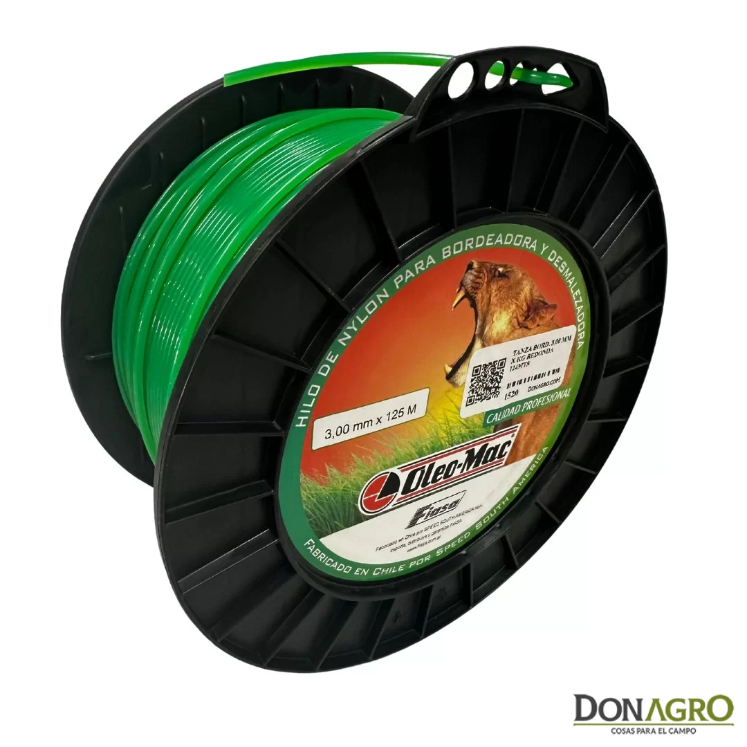 Tanza para Desmalezadora OLEMAC 3.00 X 125 mts REDONDA
