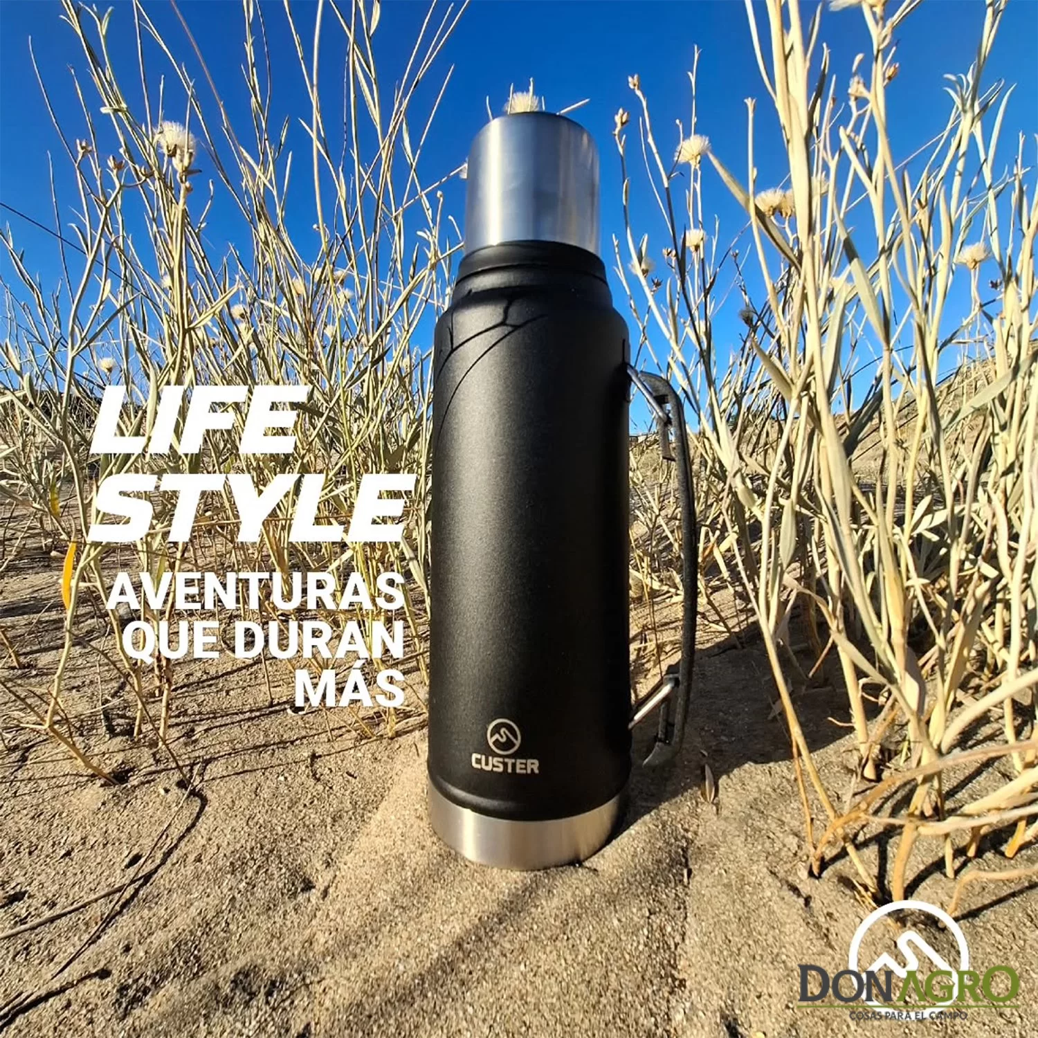 Termo con Pico Cebador 1Lts Custer