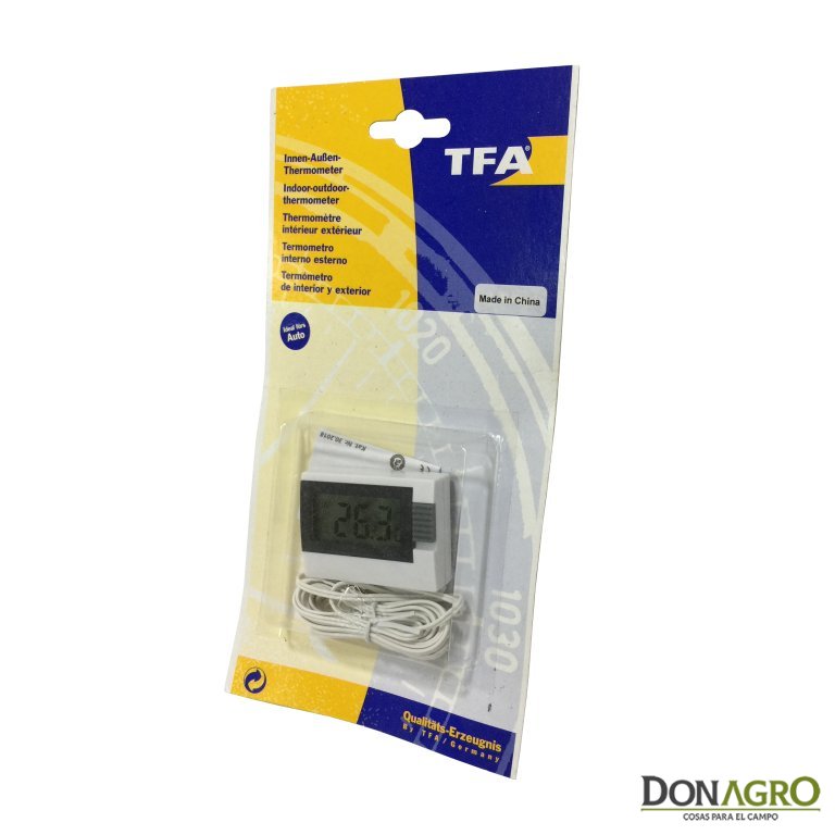 Termometro In Plastica Per Esterni TFA 12.3008.08 - Design Floreale Marrone