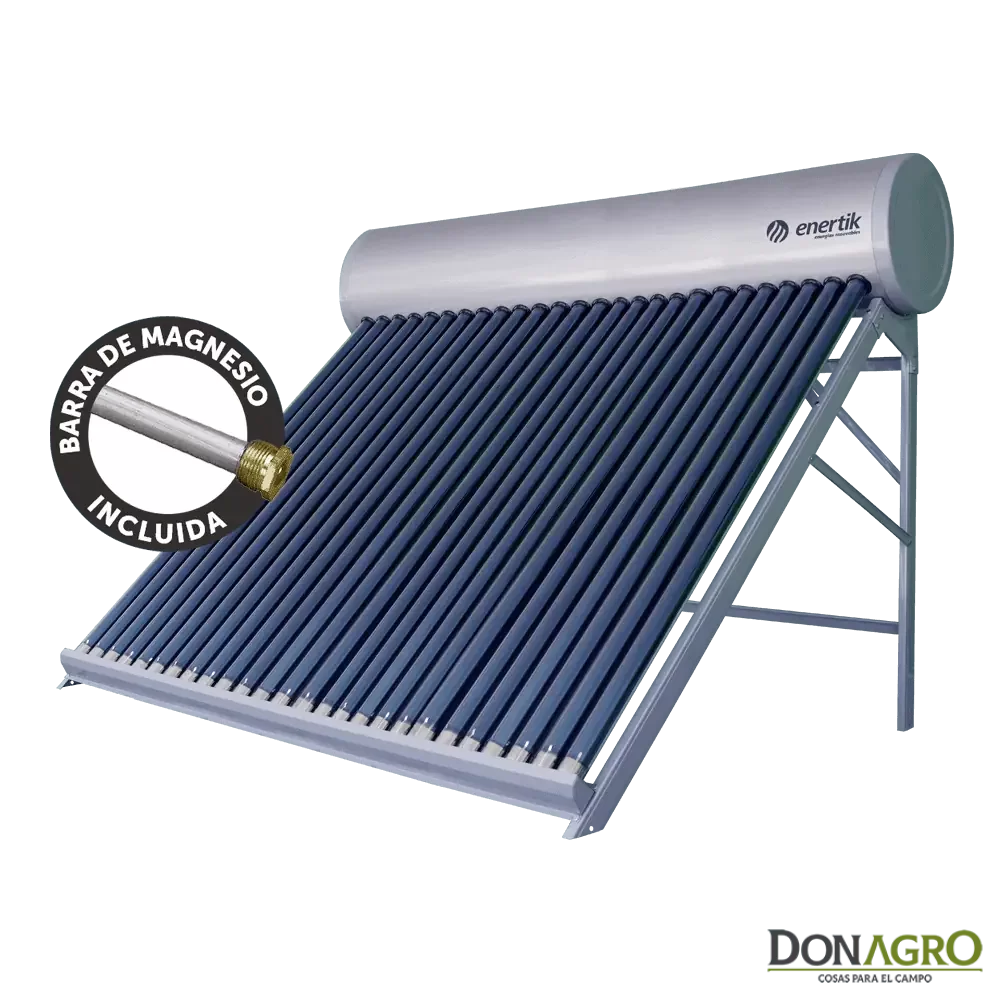 Termotanque Solar Atmosferico 250 lts ACERO Enertik