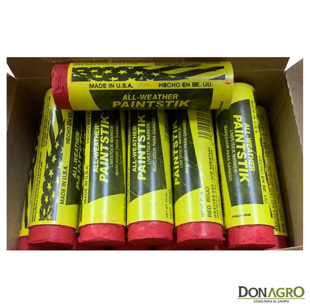 Tiza Barra Paintstik Roja x 12 Unidades