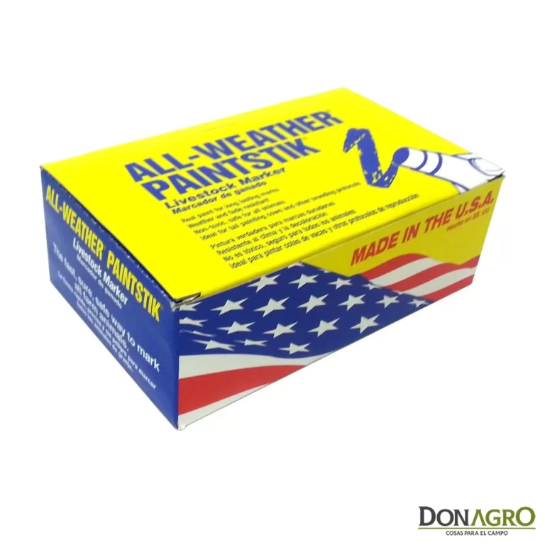 Tiza Pintura Barra Cerdos Ovejas Vacas Paintstik Naranja 12 Unid