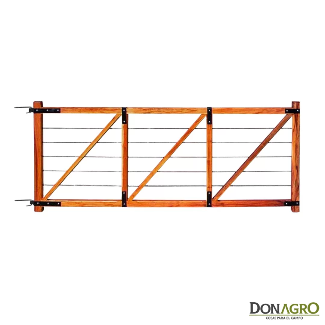 Tranqueras de tiretas Curupay  4.00 mts x 1.20 mts Diagonal Simple
