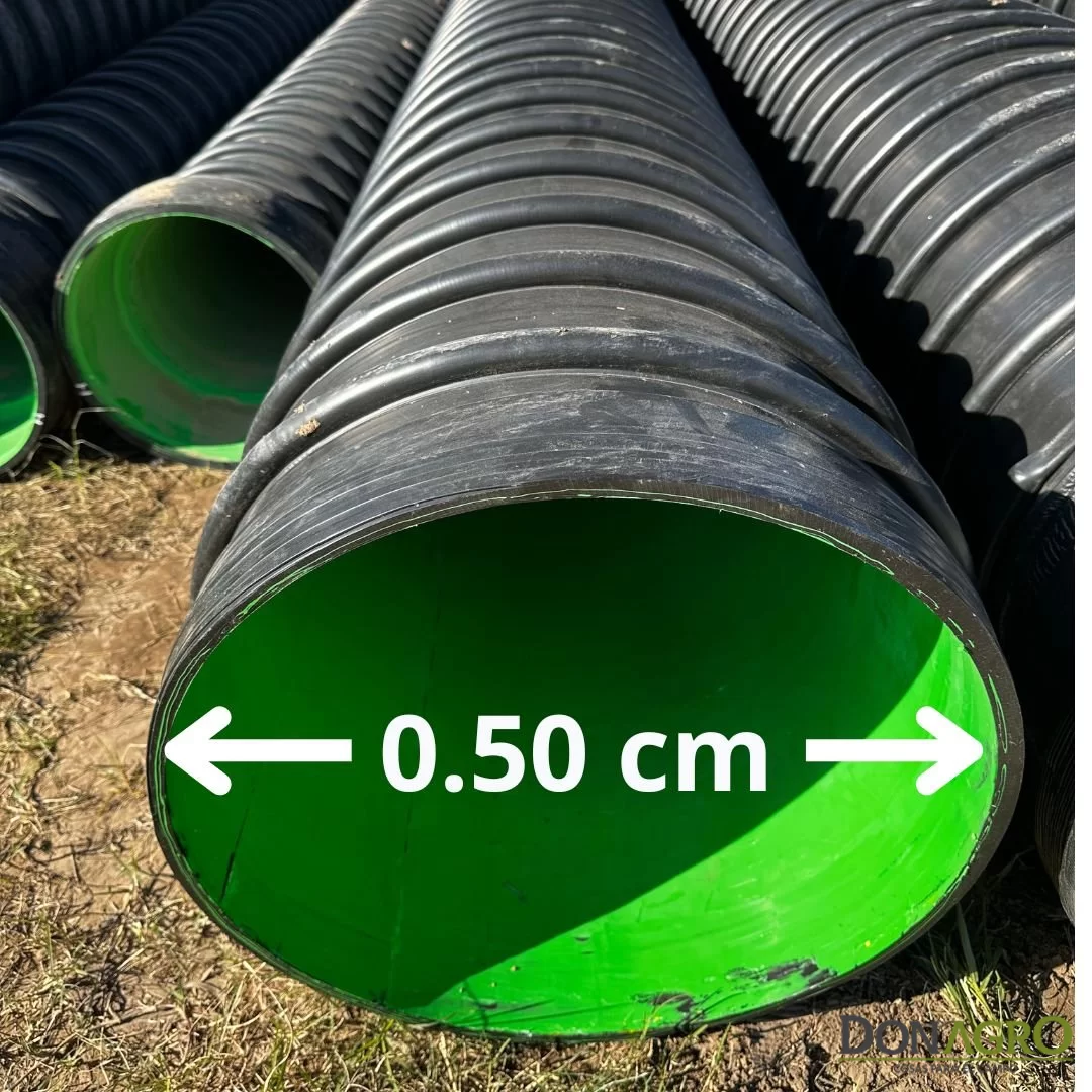 Tubo Alcantarilla PEAD ECOLINE Extremo Liso 0.50 cm x 6 mts