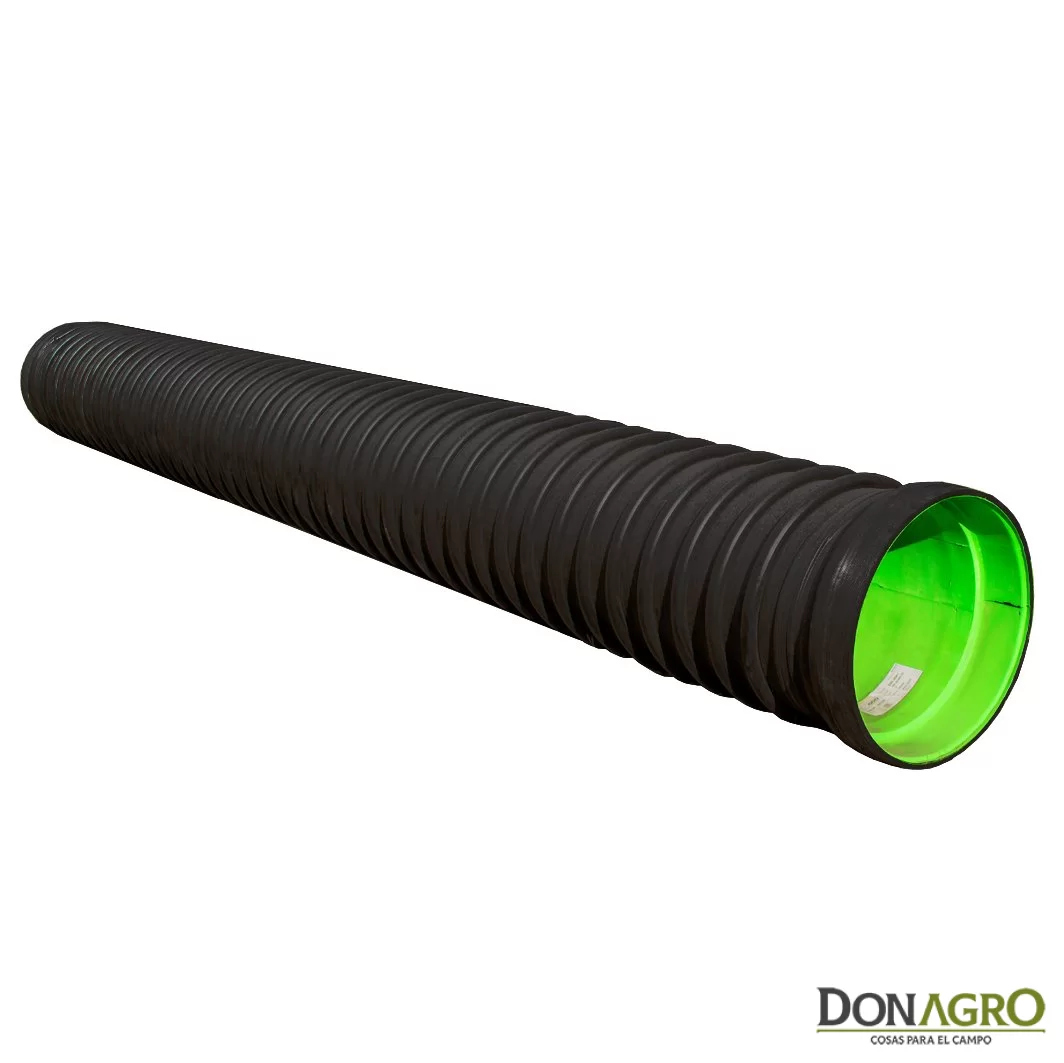 Tubo Alcantarilla PEAD ECOLINE Extremo Liso 0.80 cm x 6 mts