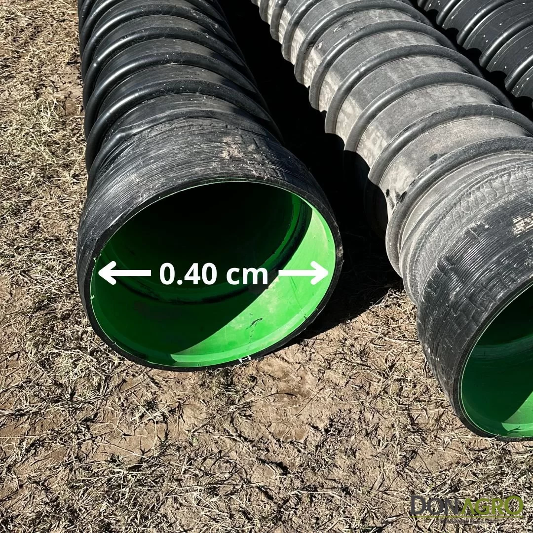 Tubo Alcantarilla PEAD ECOLINE Unión Campana 0.40 cm x 6 mts