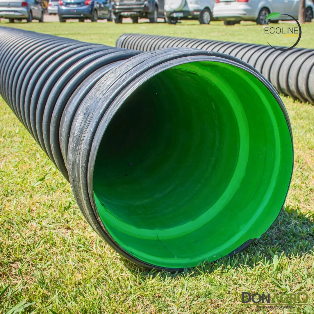 Tubo Alcantarilla PEAD ECOLINE Unión Campana 1.00 mts x 6 mts