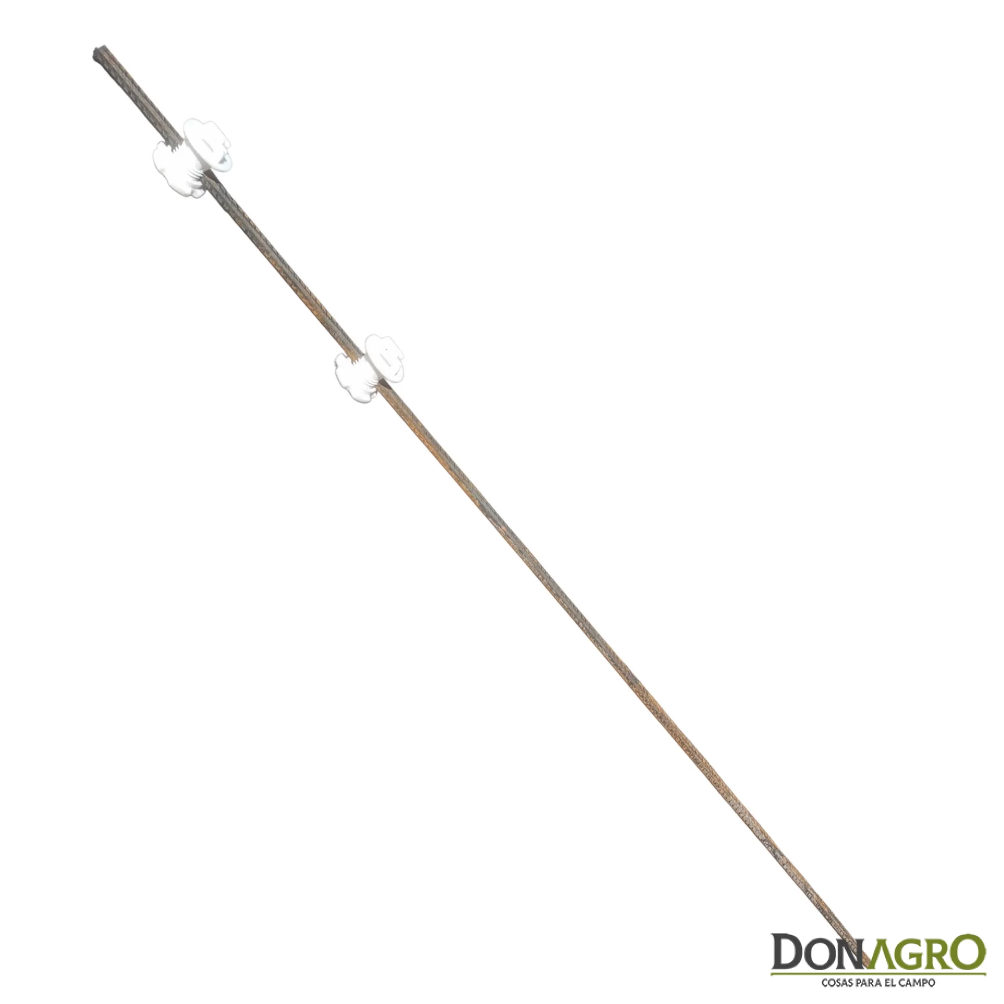 Varilla Hierro 10mm c/2 Aisladores