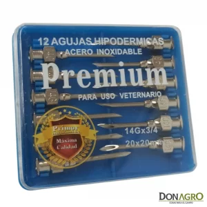 Agujas Hipodérmicas Primor 20x2.0 Importada x12 unid