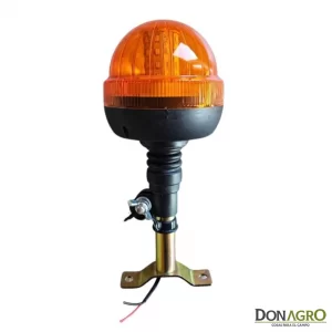 Baliza Agricola Vial LED Ambar Desmontable 12v/24v c/Soporte