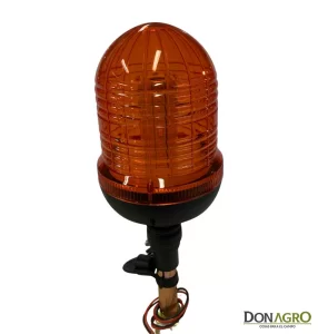 Baliza Agricola Vial LED Ambar Oval 12v/24v sin Soporte