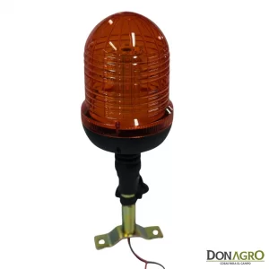 Baliza Agricola Vial LED Ambar Oval Desm 12v/24v c/Soporte