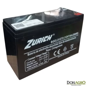 Bateria de Gel Zurich 12v 7 Amp.
