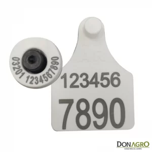 Caravana Electronica ALLFLEX Oficial SENASA Binomio 25 Unid. BLANCA